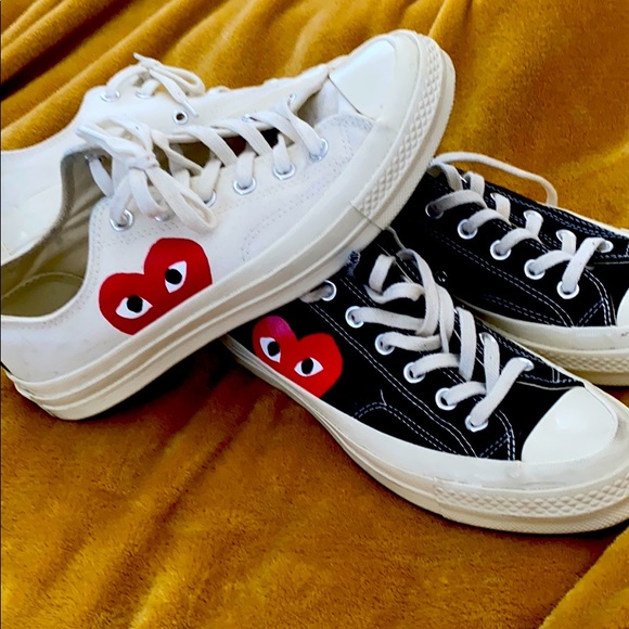 Converse Shoes - 2 Converse play comme sea garcons size 8 women